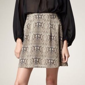 Marc By Marc Jacobs Silk Snake Print Mini Skirt Size 2